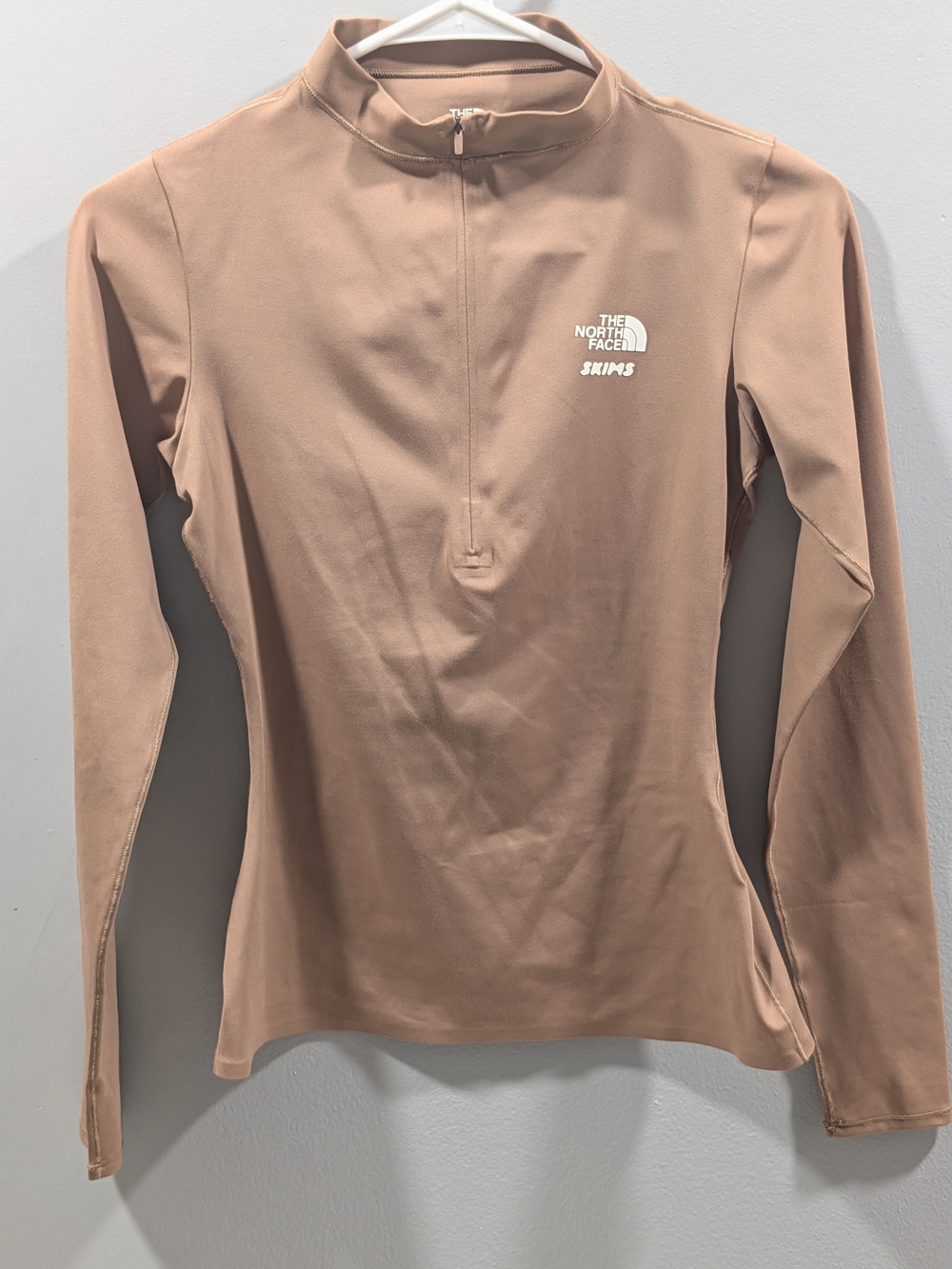 The North Face X Skims Women’s Long-Sleeve Half-Zip Top — Taupe